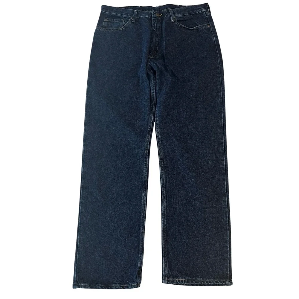 NWT Wrangler Five Star Premium Jeans Mens 38x32 Regular Fit Dark Wash‎